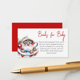 Koekjes en cacao winter Kerstboek aanvraag Informatiekaartje