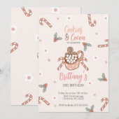 Koekjes en Cacao Winter Uitnodiging (Voorkant / Achterkant)