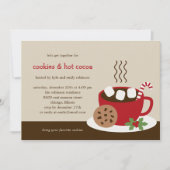 Koekjes- en cacaofeestdag/kerstfeestdag kaart (Voorkant)