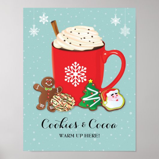 Koekjes en cacaofeestdagen poster (Voorkant)