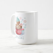 Koekjes en cacaokerst koffiemok (Voorkant links)