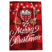 Koekjes en cacaokerst medium cadeauzakje (Voorkant)