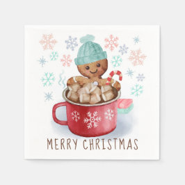 Koekjes en cacaokerst servet