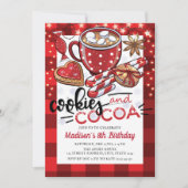 Koekjes en cacaokerstdagen kaart (Voorkant)