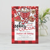 Koekjes en cacaokerstdagen kaart (Staand voorkant)