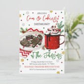 Koekjes en cacaokerstfeest kaart (Staand voorkant)