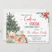 Koekjes en cacaokerstfeest kaart (Voorkant)