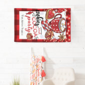 Koekjes en cacaokerstfeest op maat spandoek (Insitu)