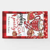 Koekjes en cacaokerstfeest op maat spandoek (Horizontaal)