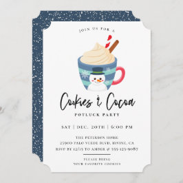 Koekjes en cacaokerstfeestjes kaart