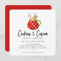 Koekjes en cacaokerstfeestjes