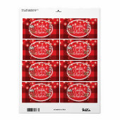 Koekjes en cacaokerstkerstkerstkerstmis etiket (Full Sheet)