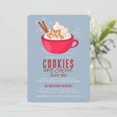 Koekjes en cacaosmaak in een Mok Kaart (Staand voorkant)