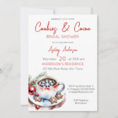 Koekjes en cacaowinter Kerst bruidsdouche Kaart (Voorkant)