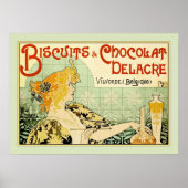 Koekjes en chocolade delacre (Sage) Poster (Voorkant)