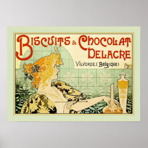 Koekjes en chocolade delacre (Sage) Poster