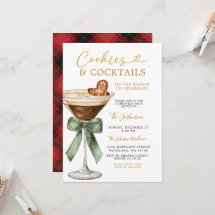 Koekjes en Cocktails Feest Gingerbread Martini Kaart