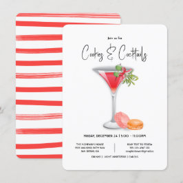 Koekjes en Cocktails kerstcocktail Kaart