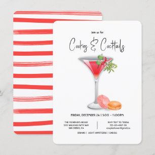 Koekjes en Cocktails kerstcocktail Kaart