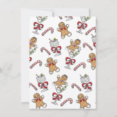 Koekjes en cocktails Kerstfeest Kaart (Achterkant)