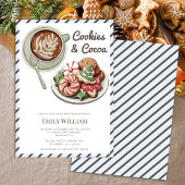 Koekjes en Cocoa Cozy Pastel Blue Baby shower Kaart