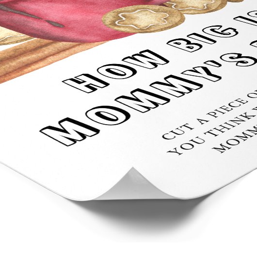 KOEKJES EN COCOA Hoe groot is het buikspel van mam Poster (Hoek)