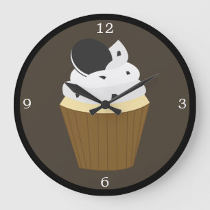 Koekjes en cupcake grote klok