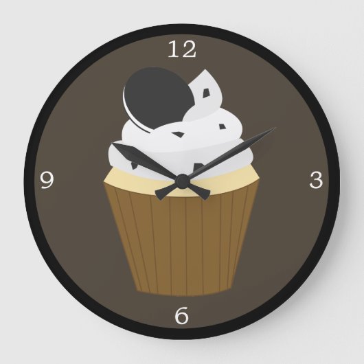 Koekjes en cupcake grote klok (Voorkant)