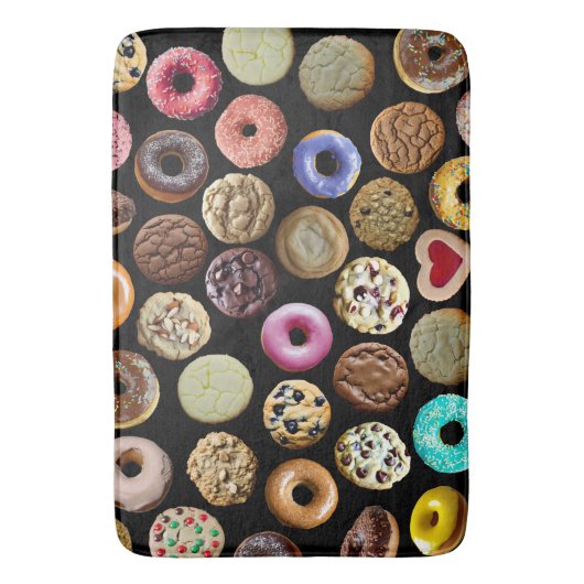 Koekjes en Doughnoten Badmat (Voorkant Verticaal)