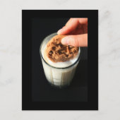 Koekjes en een glas Briefkaart (Voorkant)