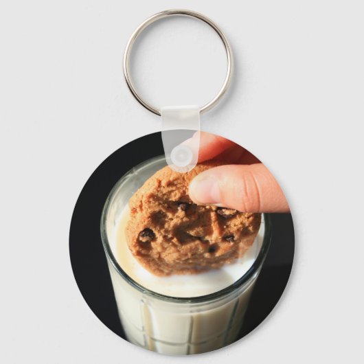 Koekjes en een glas Sleutelhanger (Voorkant)