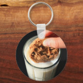 Koekjes en een glas Sleutelhanger (Voorkant)