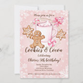 Koekjes en hotcacaofeestdagen kaart (Voorkant)