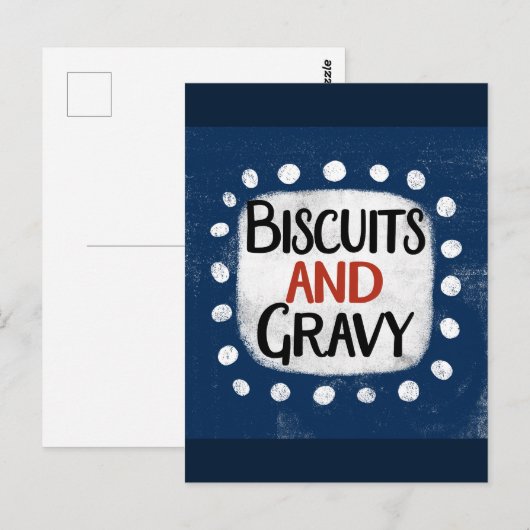 Koekjes en jus Briefkaart (Voorkant / Achterkant)