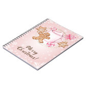 Koekjes en kerst met warme cacao notitieboek (Linkerzijde)