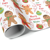 Koekjes en kerstsieraden cadeaupapier (Rol Hoek)