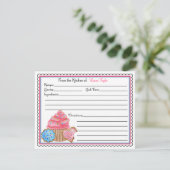 Koekjes en koekjes bakken Kaarten (Staand voorkant)