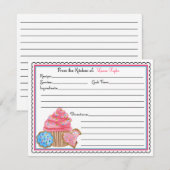 Koekjes en koekjes bakken Kaarten (Voorkant / Achterkant)