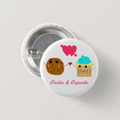 koekjes en koekjes ronde button 3,2 cm (Voorkant /achterkant)