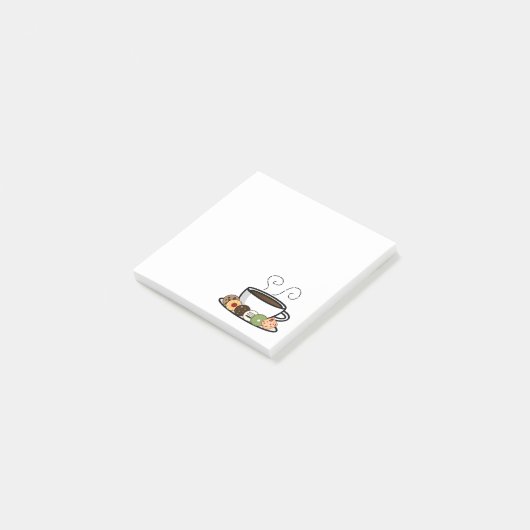 Koekjes en koffie post-it® notes (Schuin)