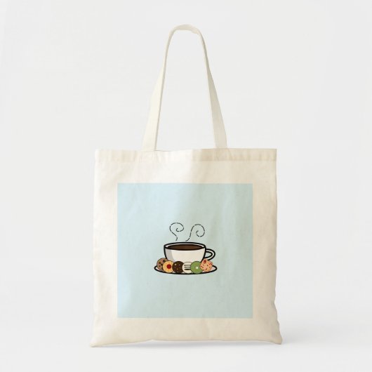 Koekjes en koffie tote bag (Voorkant)