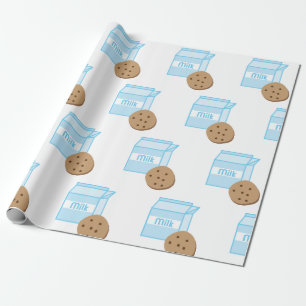 Koekjes en melk cadeaupapier