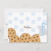 Koekjes en melk Dank je wel Bedankkaart (Voorkant)