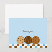 Koekjes en melk Dank je wel Kaart (Voorkant / Achterkant)