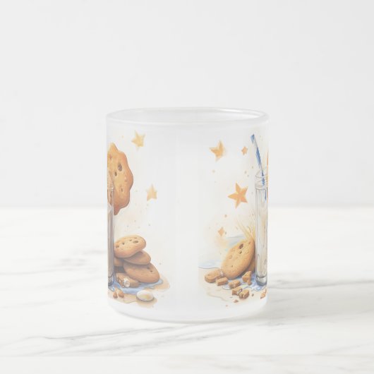 Koekjes en melk matglas koffiemok (Center)