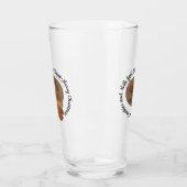 Koekjes en melk voor de Kerstman - Vrolijk kerstfe Glas (Links)