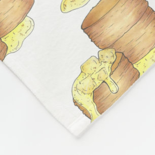 Koekjes en sauskorrelig Zuidelijke Ontbijtvoedsel Fleece Deken