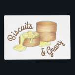 Koekjes en sauskorrelig Zuidelijke Ontbijtvoedsel Gelamineerde Placemat<br><div class="desc">Het ontwerp is voorzien van een originele markeerafbeelding van een klassiek zuidelijk ontbijtgerecht: koekjes en worstschoen! Deze koekjes en deze afbeelding van jaloezie is ook beschikbaar op andere producten. Zie je niet wat je zoekt? Hulp nodig bij aanpassingen? Neem contact op met Rebecca om iets voor je te ontwerpen.</div>