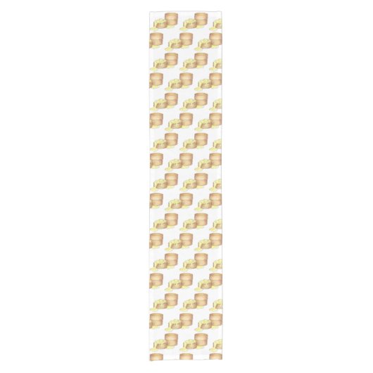 Koekjes en sauskorrelig Zuidelijke Ontbijtvoedsel Korte Tafelloper (Voorkant)