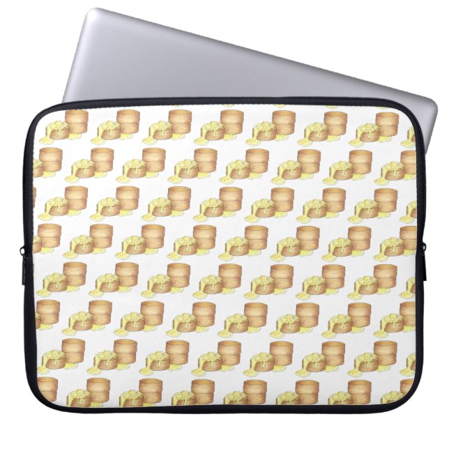 Koekjes en sauskorrelig Zuidelijke Ontbijtvoedsel Laptop Sleeve (Voorkant)